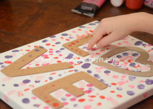 This fingerprint Valentine's Day Canvas will be memorable year after year!